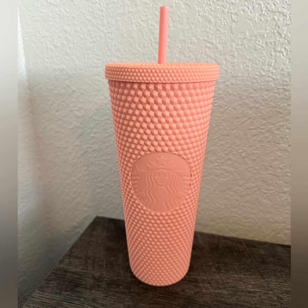 2020 matte pink studded tumbler